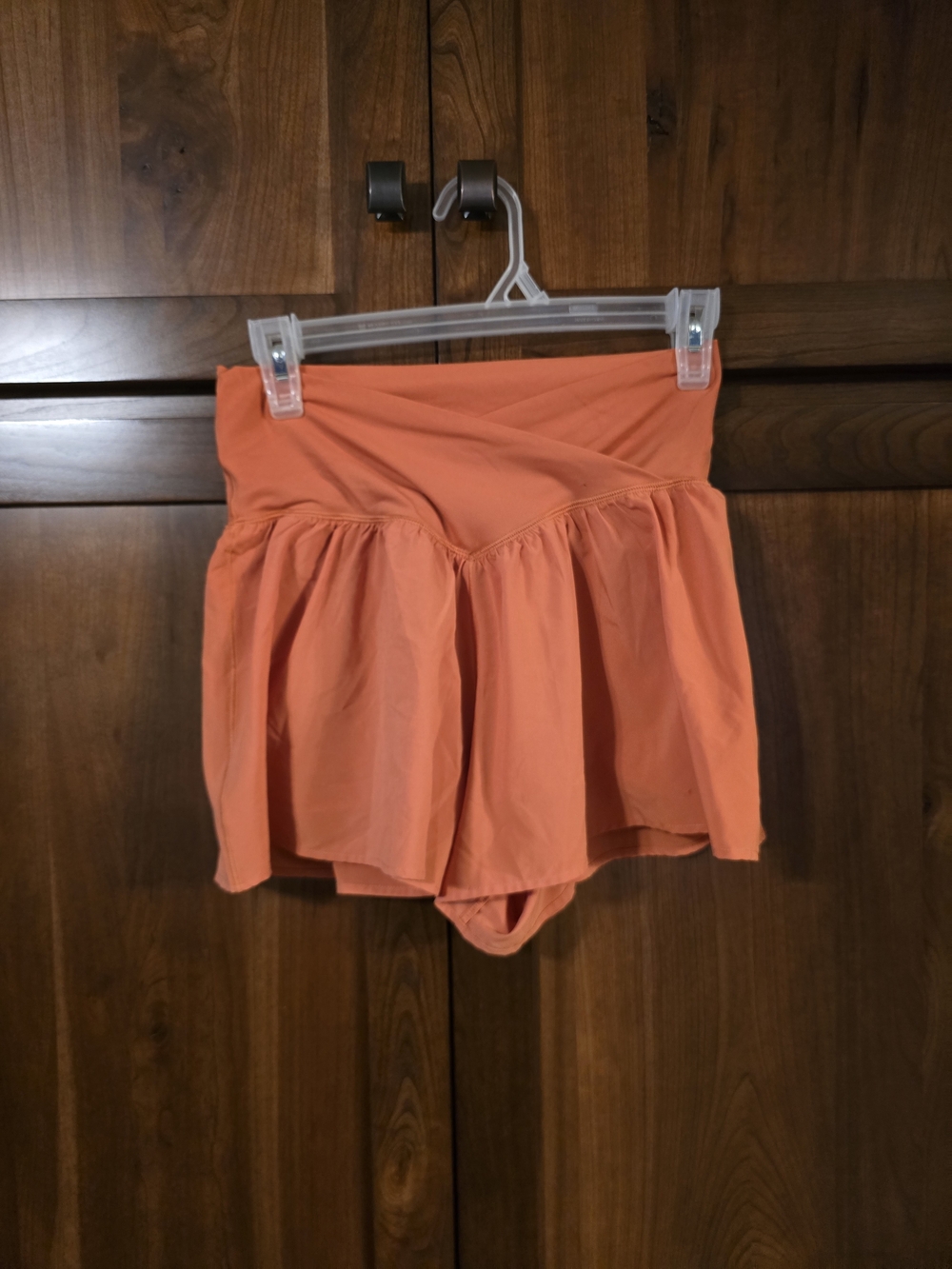 aerie Coral High-Rise Skort Shorts